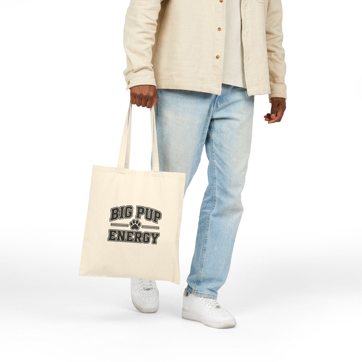 Big Pup Energy Cotton Canvas Tote Bag