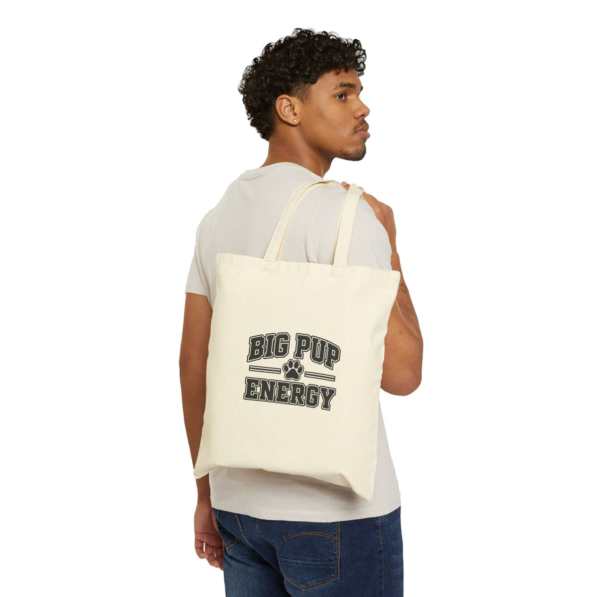 Big Pup Energy Cotton Canvas Tote Bag