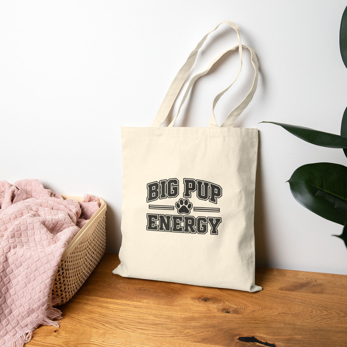 Big Pup Energy Cotton Canvas Tote Bag