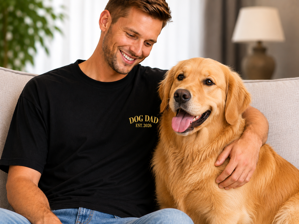 Comfort Colors Custom Dog Dad Shirt