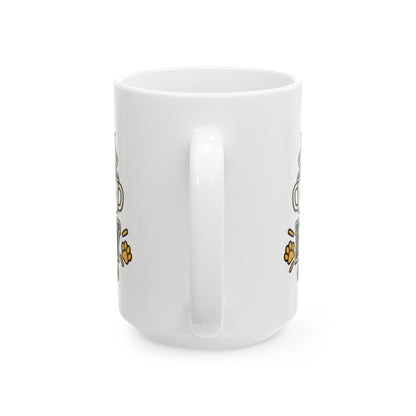 Running on Coffee and Big Pup Energy Ceramic Mug, (11oz, 15oz)