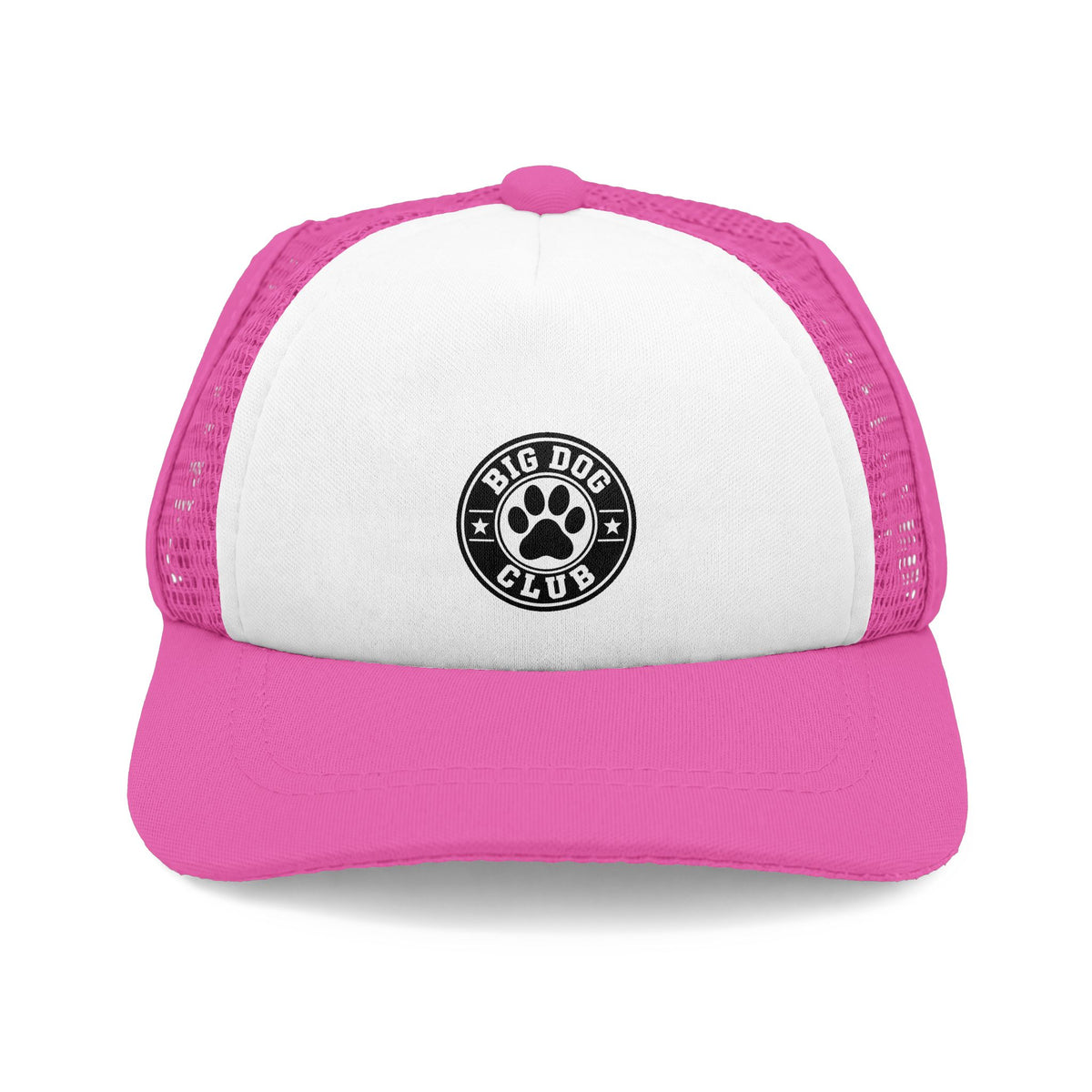 Dog Club Foam Trucker Hat, Paw Print Dog Hat, Dog Lover Cap, Dog Dad Gift, Pet Lover Hat, Canine Club Hat, Black White Trucker Cap