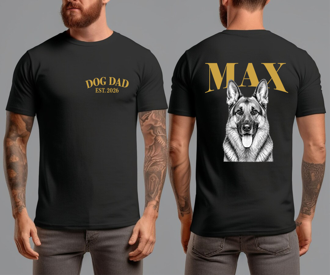 Comfort Colors Custom Dog Dad Shirt
