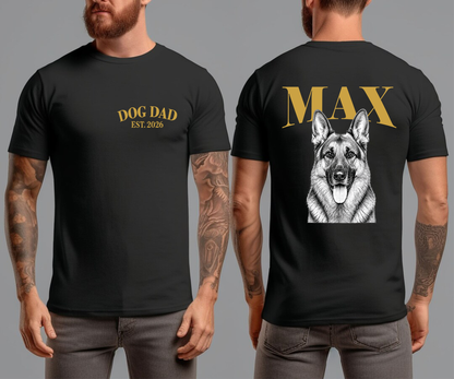 Comfort Colors Custom Dog Dad Shirt