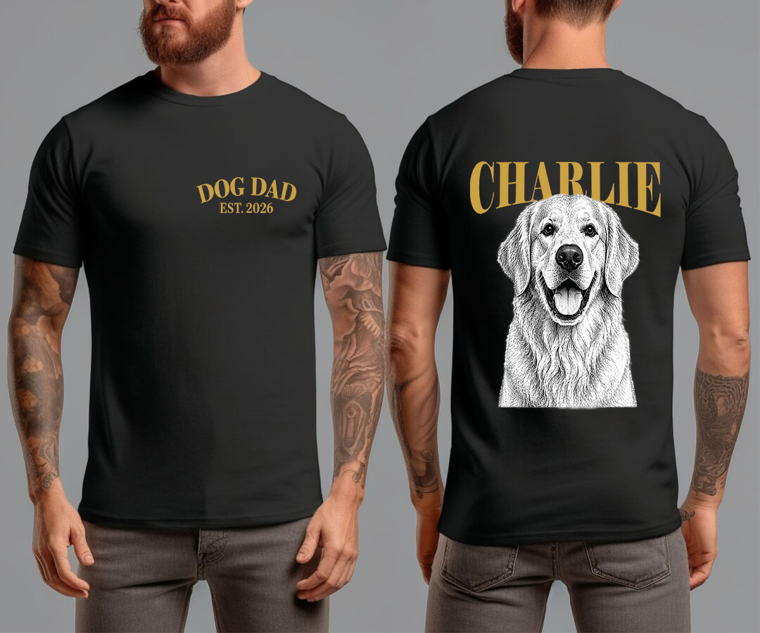 Comfort Colors Custom Dog Dad Shirt