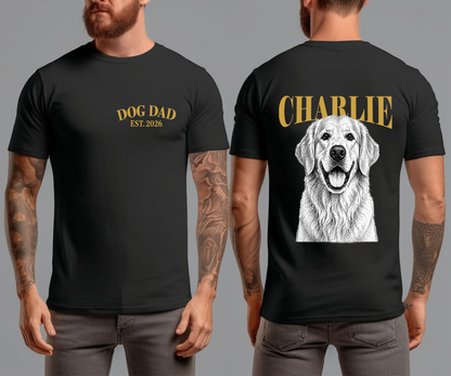 Comfort Colors Custom Dog Dad Shirt