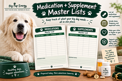 Big Dog Sitter & Emergency Kit