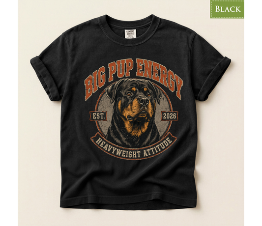 Rottweiler Shirt, Rottweiler Lover, Rottweiler Dog, Dog Lover Shirt, Big Dog Shirt, Vintage Dog Shirt, Rottweiler Gift, Dog Dad Shirt, Dog Mom Shirt, Tough Dog Shirt, Retro Dog Design, Big Pup Energy, Heavyweight Attitude