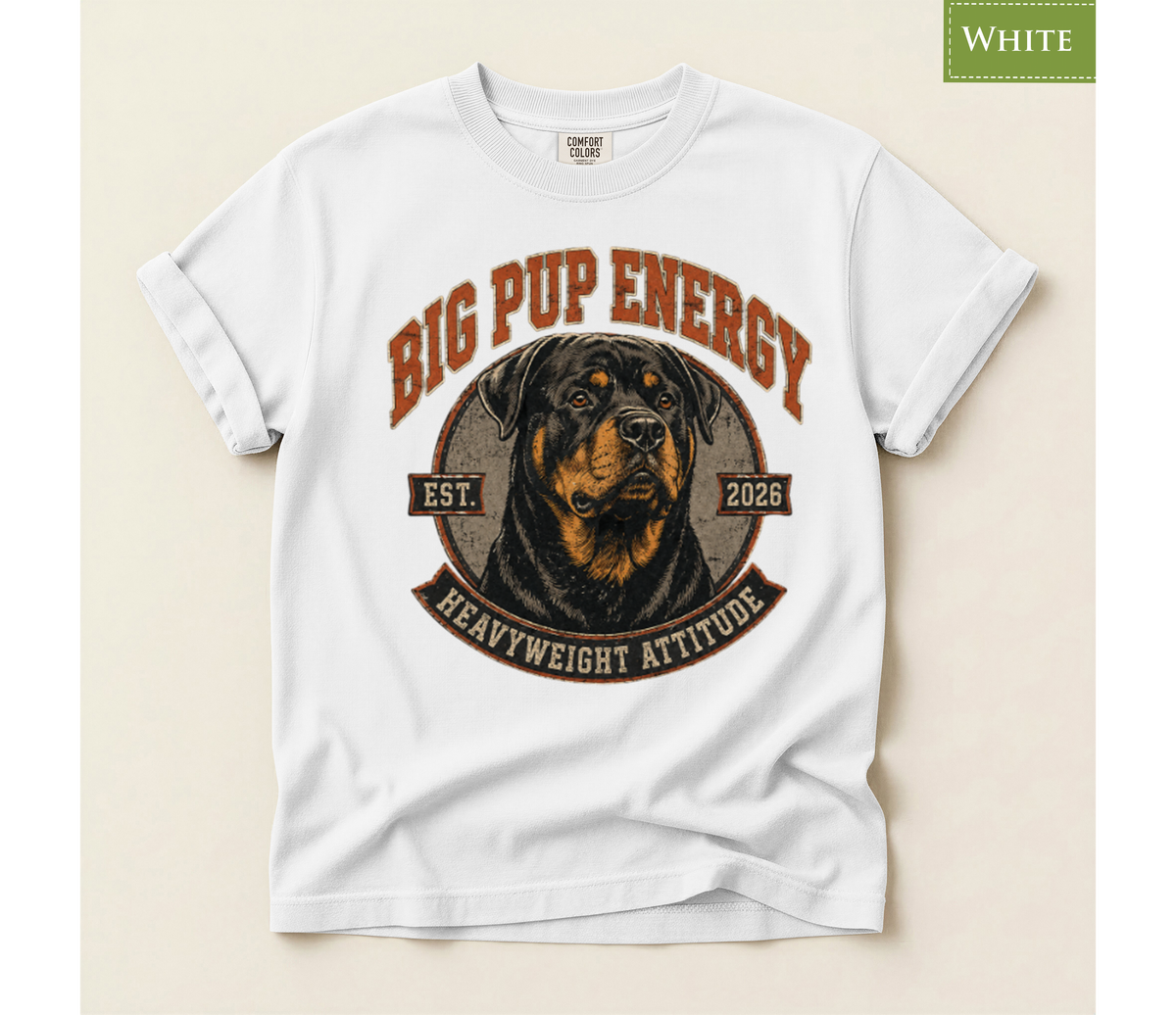 Rottweiler Shirt, Rottweiler Lover, Rottweiler Dog, Dog Lover Shirt, Big Dog Shirt, Vintage Dog Shirt, Rottweiler Gift, Dog Dad Shirt, Dog Mom Shirt, Tough Dog Shirt, Retro Dog Design, Big Pup Energy, Heavyweight Attitude