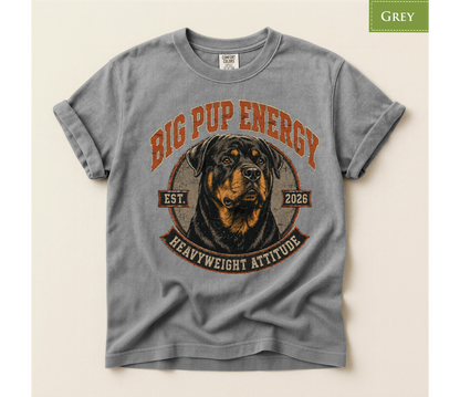 Rottweiler Shirt, Rottweiler Lover, Rottweiler Dog, Dog Lover Shirt, Big Dog Shirt, Vintage Dog Shirt, Rottweiler Gift, Dog Dad Shirt, Dog Mom Shirt, Tough Dog Shirt, Retro Dog Design, Big Pup Energy, Heavyweight Attitude