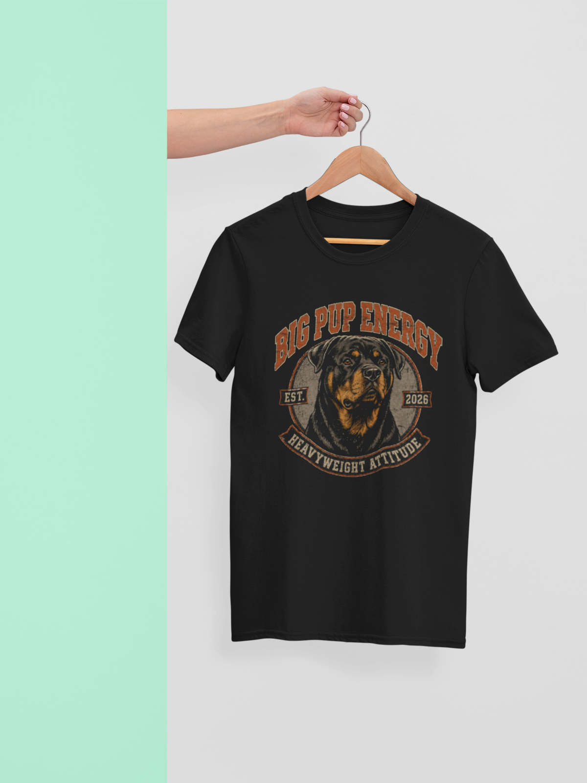 Rottweiler Shirt, Rottweiler Lover, Rottweiler Dog, Dog Lover Shirt, Big Dog Shirt, Vintage Dog Shirt, Rottweiler Gift, Dog Dad Shirt, Dog Mom Shirt, Tough Dog Shirt, Retro Dog Design, Big Pup Energy, Heavyweight Attitude