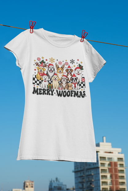 christmas dog shirt, merry woofmas shirt, funny dog christmas, christmas dog lover, holiday dog shirt, cute puppy christmas, dog mom christmas, dog dad christmas, festive dog tee, christmas puppy tee, dog lover gift, christmas pet shirt, holiday dog gift