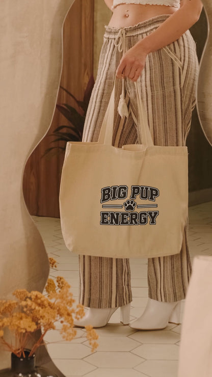 Big Pup Energy Cotton Canvas Tote Bag