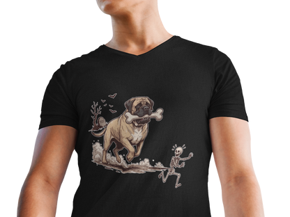skeleton tshirt, spooky dog lover tee, mastiff skeleton tee, English mastiff gift, funny dog lover gift, mastiff lover tshirt, funny dog Halloween, spooky big dog, funny skeleton shirt, funny Halloween tee, Halloween shirt, Halloween tee, trending shirt